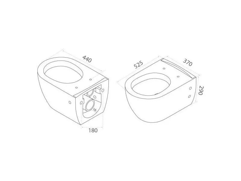 Конзолна тоалетна City Rimless и структура за вграждане Geberit Duofix Delta 