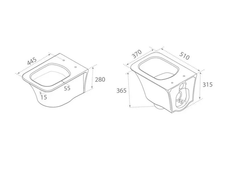 Конзолна тоалетна с биде Ibiza Rimless и структура за вграждане Alca 9