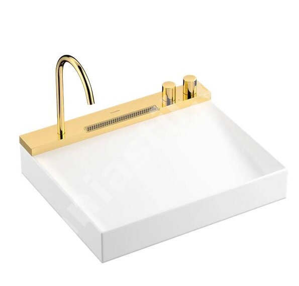 Мивка за баня със смесител Avalegra 58 Polished Gold Optic - Hansgrohe 