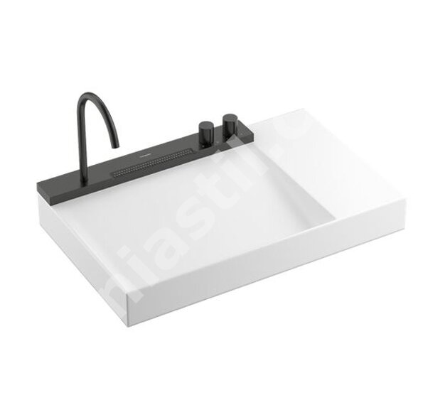 Мивка за баня със смесител Avalegra 78 Brushed Black Chrome - Hansgrohe 