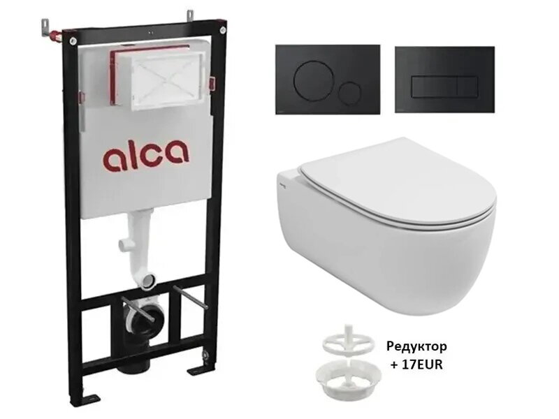 Висяща тоалетна Vittoria Vortex и структура за вграждане Alca 2