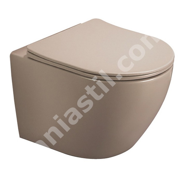 Висяща тоалетна 4937 BEIGE TORNADO - Inter Ceramic 