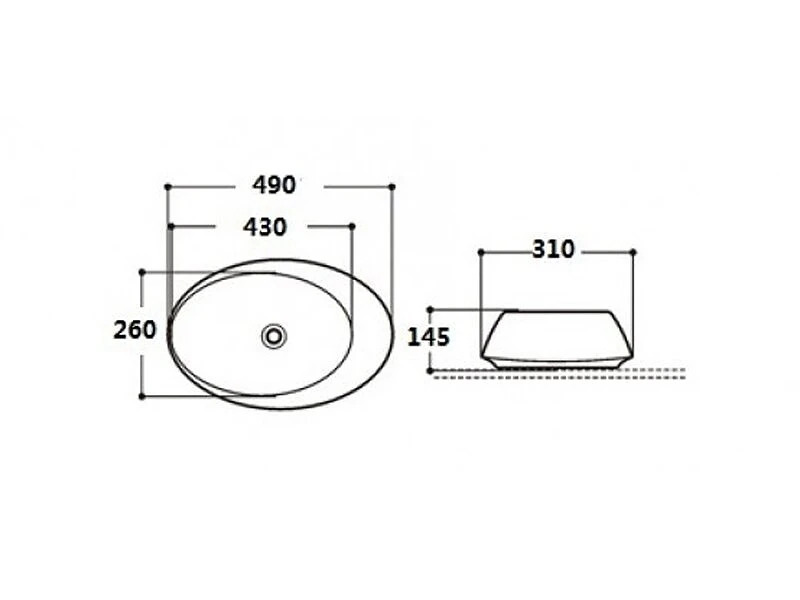 Мивка за баня ICB 493W - Inter Ceramic OUTLET 2