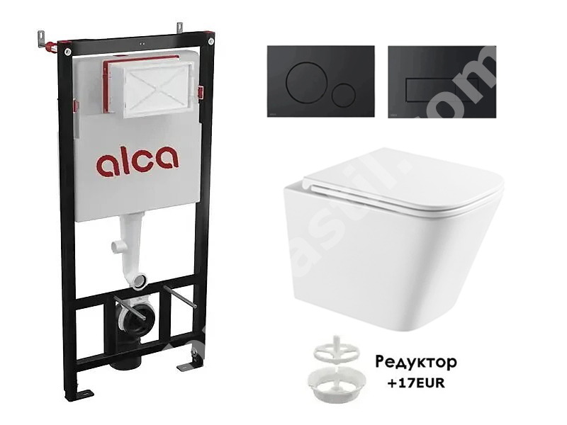 Висяща тоалетна Amara Tornado и структура за вграждане Alca