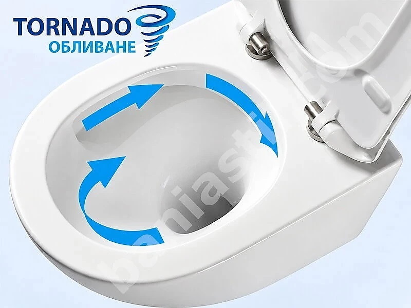 Висяща тоалетна Amara Tornado и структура за вграждане Active One 4