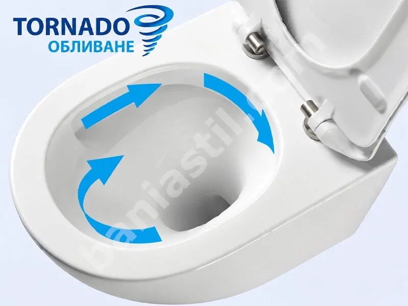 Конзолна тоалетна Amara Tornado и структура за вграждане Duplo S 4