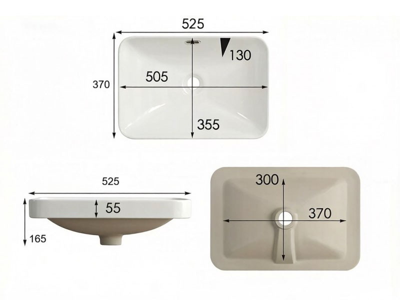 Мивка за плот 112551W - Inter Ceramic 2