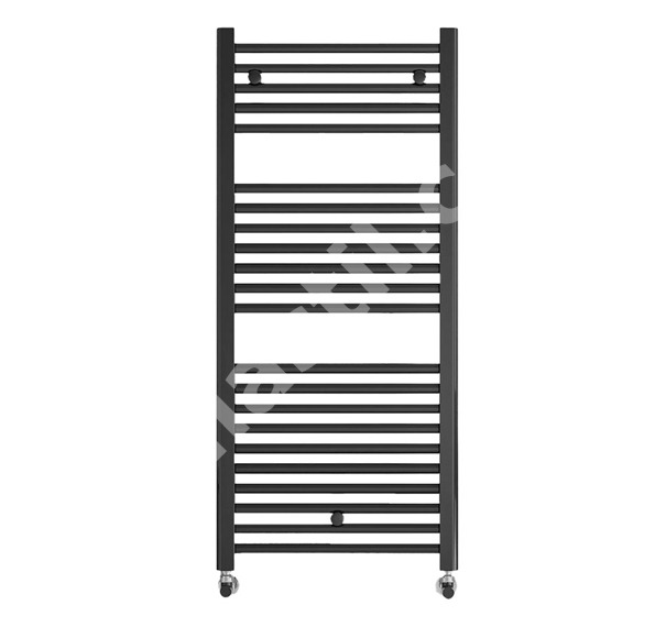 Алуминиева лира за баня Bauxite Black Matt 552W - Crystal