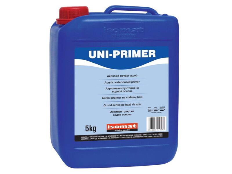 Акрилен грунд на водна основа Uni-Primer 5кг - ISOMAT SS 1