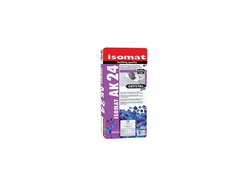 Висок клас еластично лепило за плочки AK-24 CRYSTAL GEL 25кг - ISOMAT