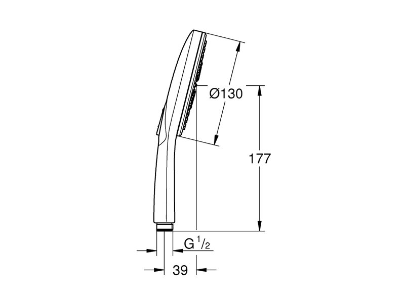 Слушалка за душ Rainshower SmartActive 130 - Grohe