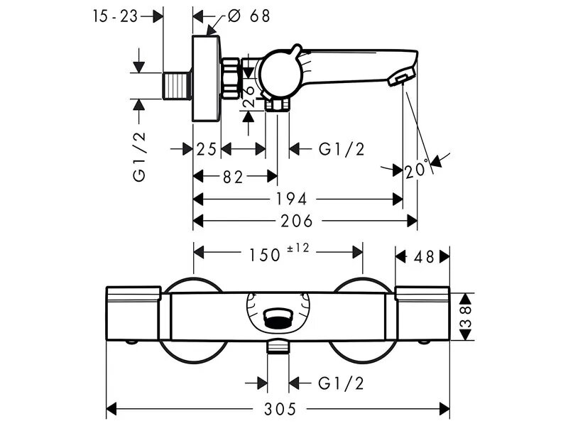 Промо пакет Versostat² + Crometta 100 Vario - Hansgrohe 6