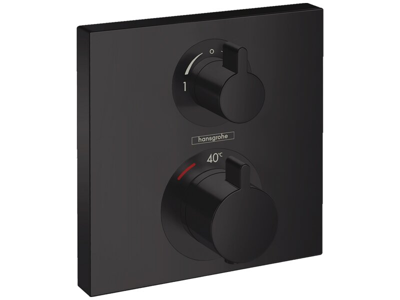 Промо пакет смесители за вграждане Ecostat Square Black + Raindance E 300 Black