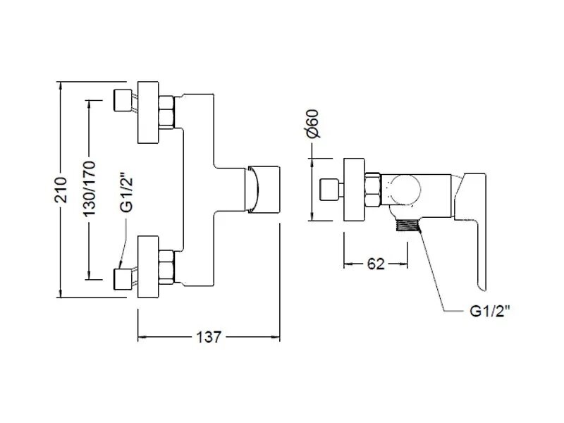 Промо пакет смесители 3в1 Oslo Black - Genebre SS 11