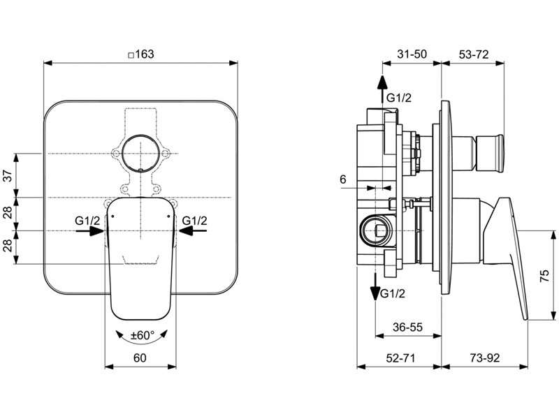 Пакет смесители за вграждане Ceraplan - Ideal Standard 12