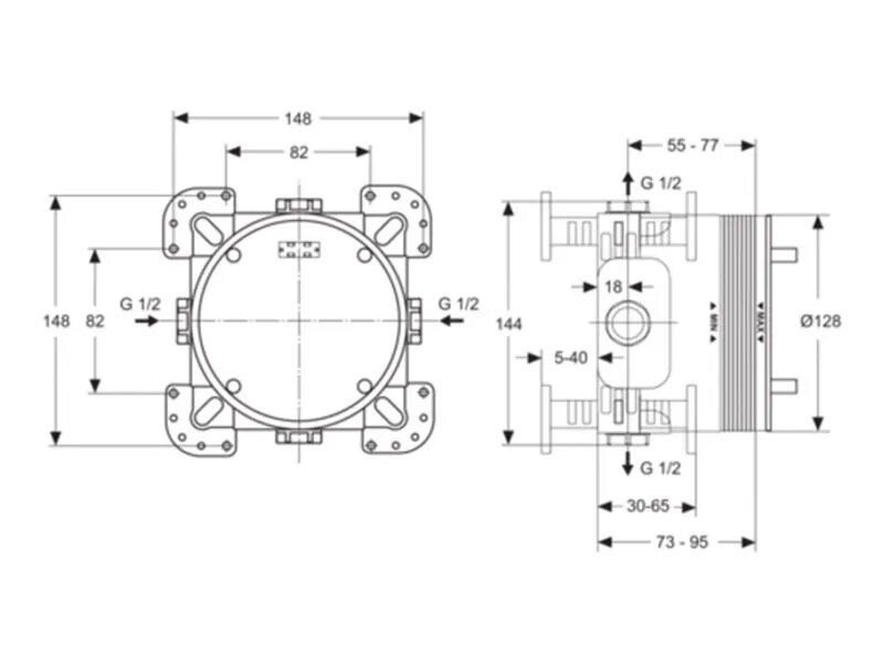 Комплект смесители за вграждане Ceratherm Navigo - Ideal Standard 11