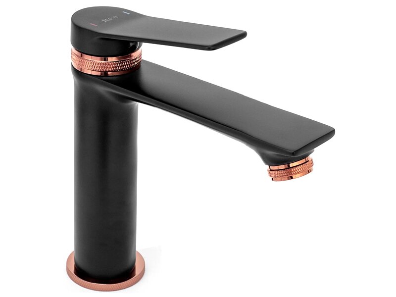 Смесител за мивка Viral Black Rose Gold - Rea