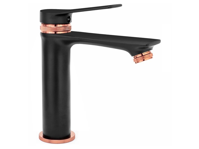 Смесител за мивка Viral Black Rose Gold - Rea