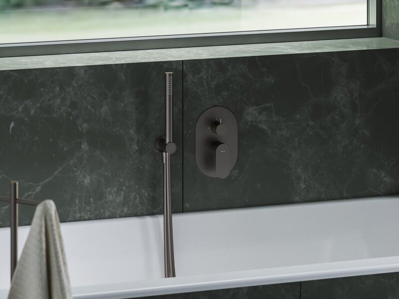 Смесител за вграждане с превключвател Eleganta Graphite Brushed - Ravak 6