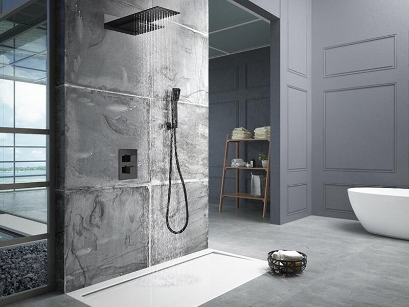 Комплект смесители за вграждане Rodas Black Matt - Imex 6