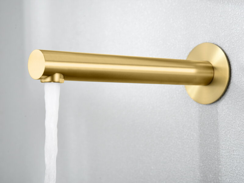 Смесител за мивка за вграждане Olimpo Brushed Gold - IMEX 5