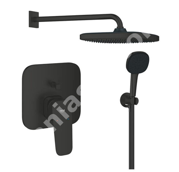 Смесители за вграждане за баня Cubeo Black Matt - Grohe