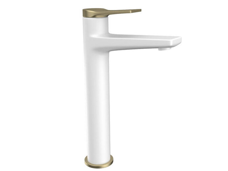 Висок смесител за мивка Andare Bianco Bronze - Karag