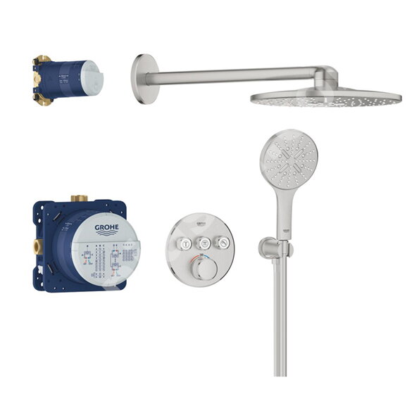Смесители за вграждане Grohtherm SmartControl Supersteel - Grohe