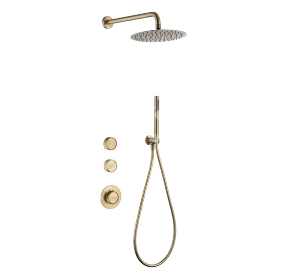Пакет смесители за вграждане Catarine Brush Gold - Inter Ceramic