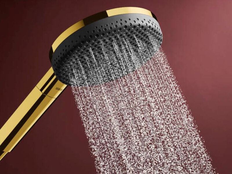 Душ окачване Raindance Alive Select S Unica E Puro 90 Polished Gold Optic - Hansgrohe  5