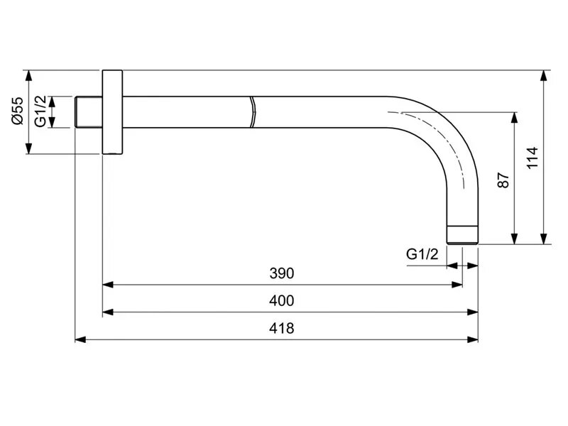 Рамо за душ пита IdealRain 40см - Ideal Standard OUTLET 2