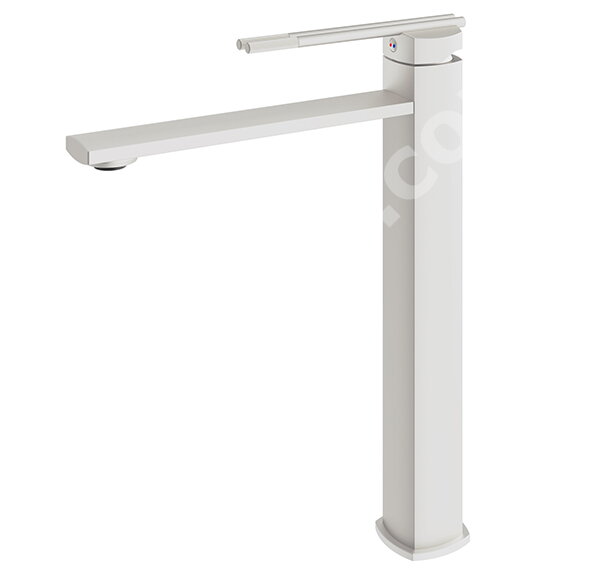 Висок смесител за мивка Dual Matte White - Mariner Rubinetterie