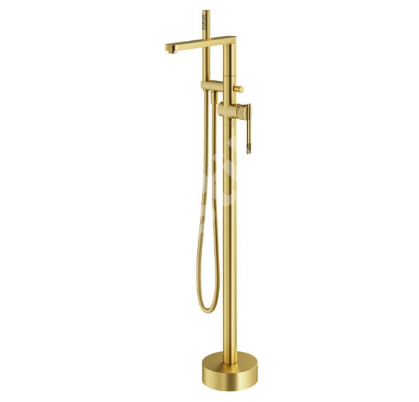 Стоящ смесител за вана с душ Dual Brushed Gold - Mariner Rubinetterie