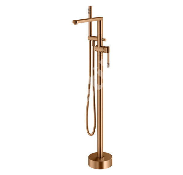 Стоящ смесител за вана с душ Dual Warm Bronze PVD - Mariner Rubinetterie
