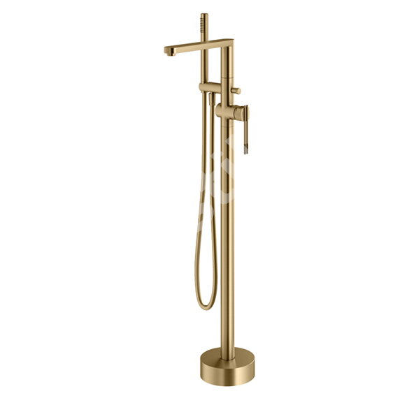 Стоящ смесител за вана с душ Dual PVD Soft Gold - Mariner Rubinetterie