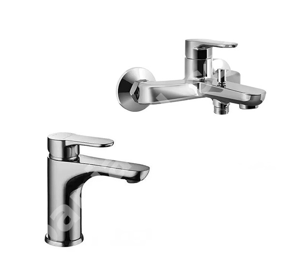 Комплект смесител за мивка и вана/душ Italo - Palazzani SS