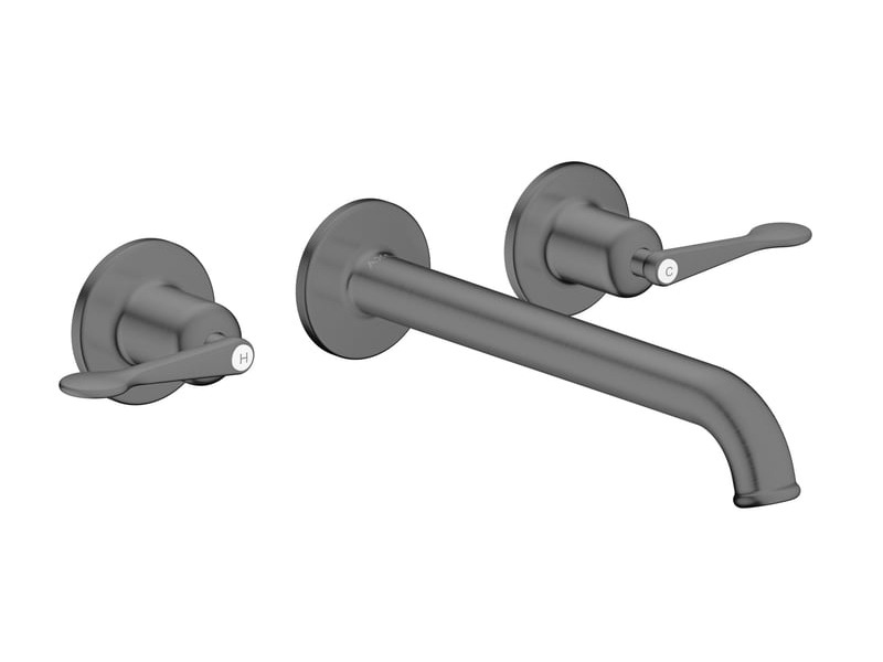 Тридупков смесител за мивка Archivio Brushed Black Chrome - Hansgrohe