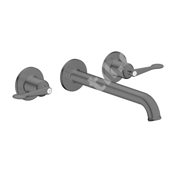Тридупков смесител за мивка Archivio Brushed Black Chrome - Hansgrohe