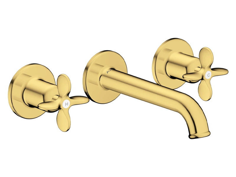 Тридупков смесител за мивка Archivio Polished Gold - Axor