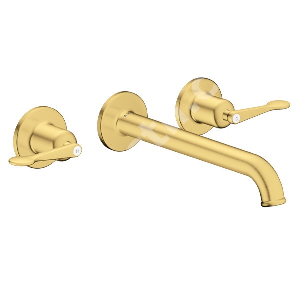 Тридупков смесител за мивка Archivio Brushed Gold - Axor