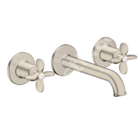Тридупков смесител за мивка Archivio Brushed Nickel - Axor