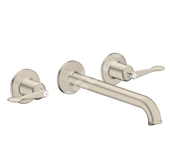 Тридупков смесител за мивка Archivio Brushed Nickel - Axor