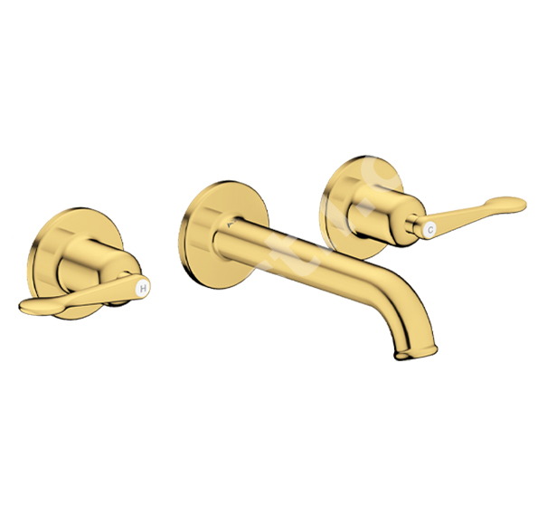 Тридупков смесител за мивка Archivio Polished Gold Optic - Axor