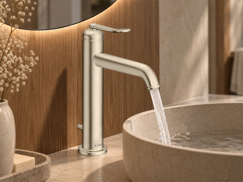 Висок смесител за мивка Archivio Brushed Nickel - Axor 4