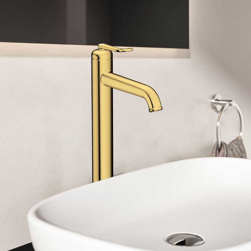 Висок смесител за мивка Archivio Polished Gold Optic - Axor 4