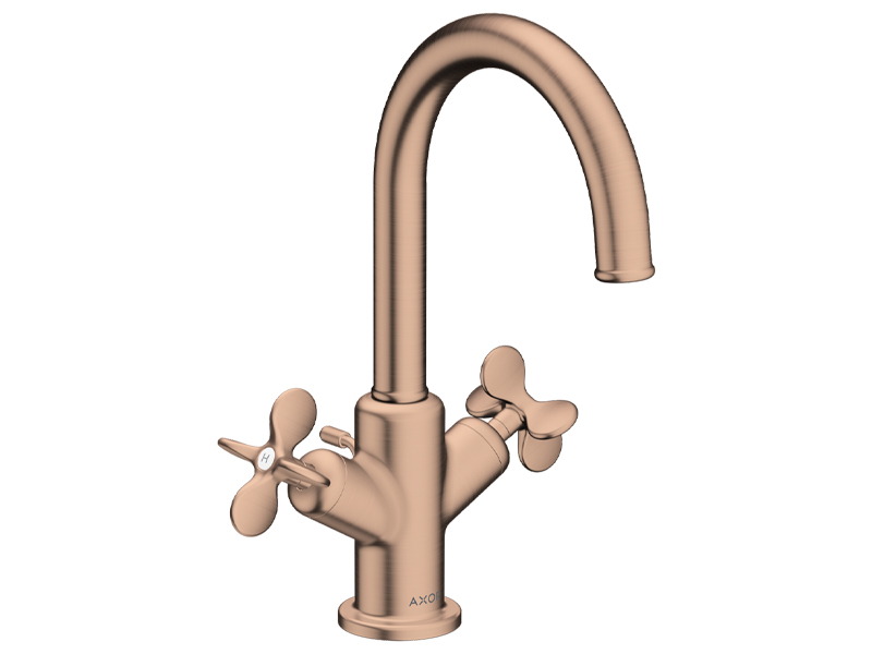 Смесител за мивка Archivio Brushed Red Gold - Axor