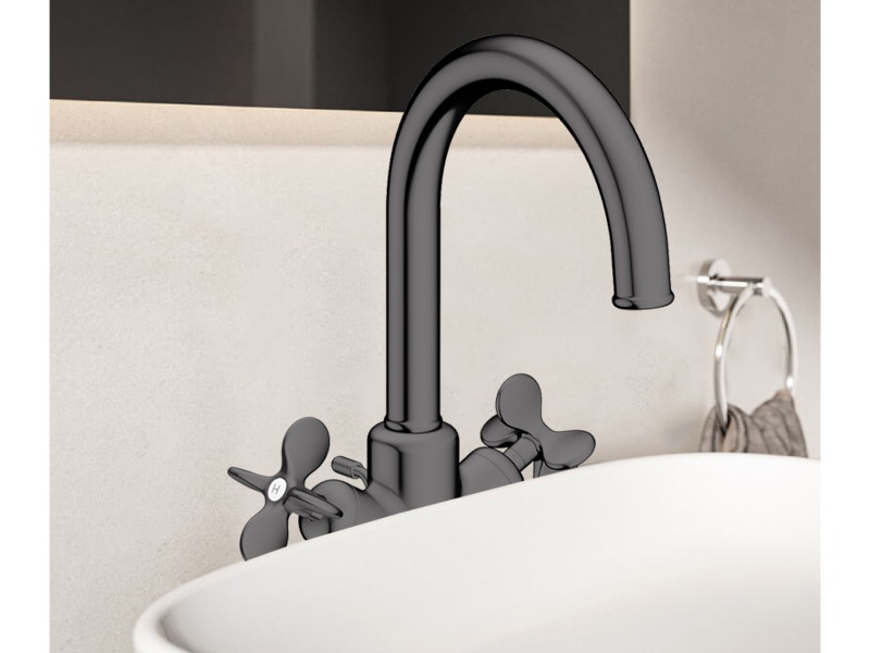 Смесител за мивка Archivio Polished Black Chrome - Axor