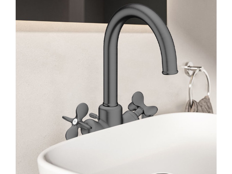 Смесител за мивка Archivio Brushed Black Chrome - Axor 4