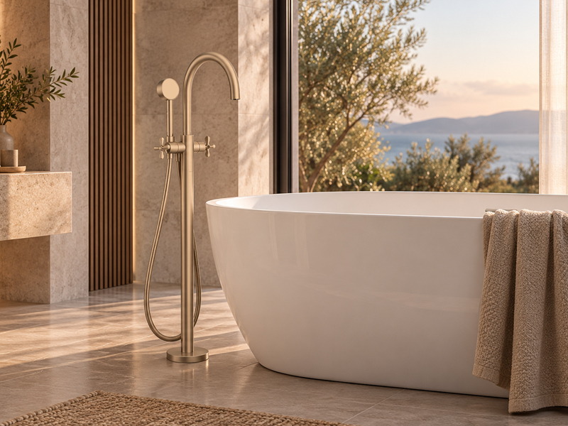 Стоящ смесител за вана Archivio Brushed Bronze - Axor 6