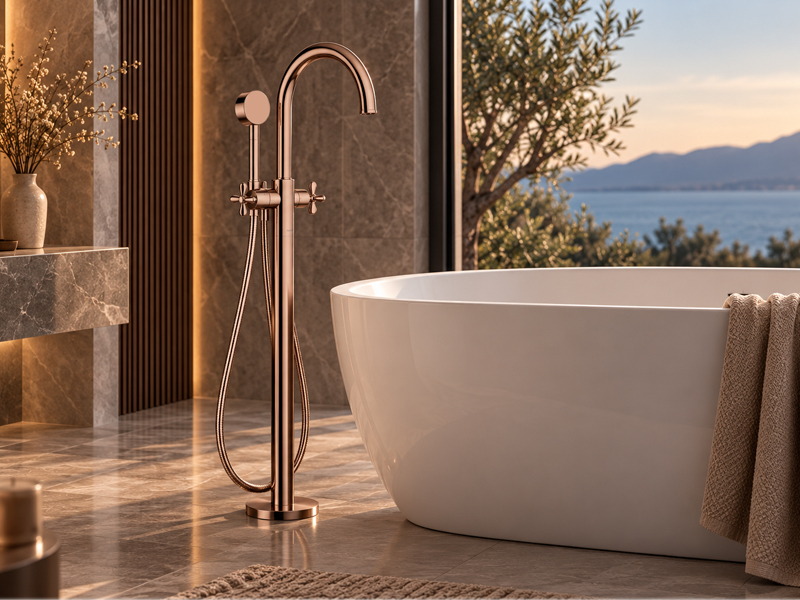 Стоящ смесител за вана Archivio Polished Red Gold - Axor 6
